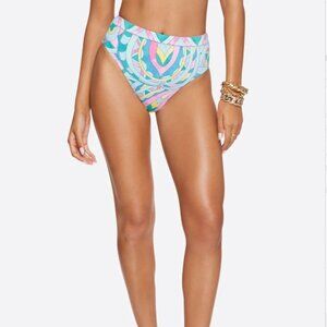 Jessica Simpson High Waist Bottom in Powder Blue Multi - Size: Medium - NWT
